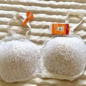 White Lace Comfort Bra NWT